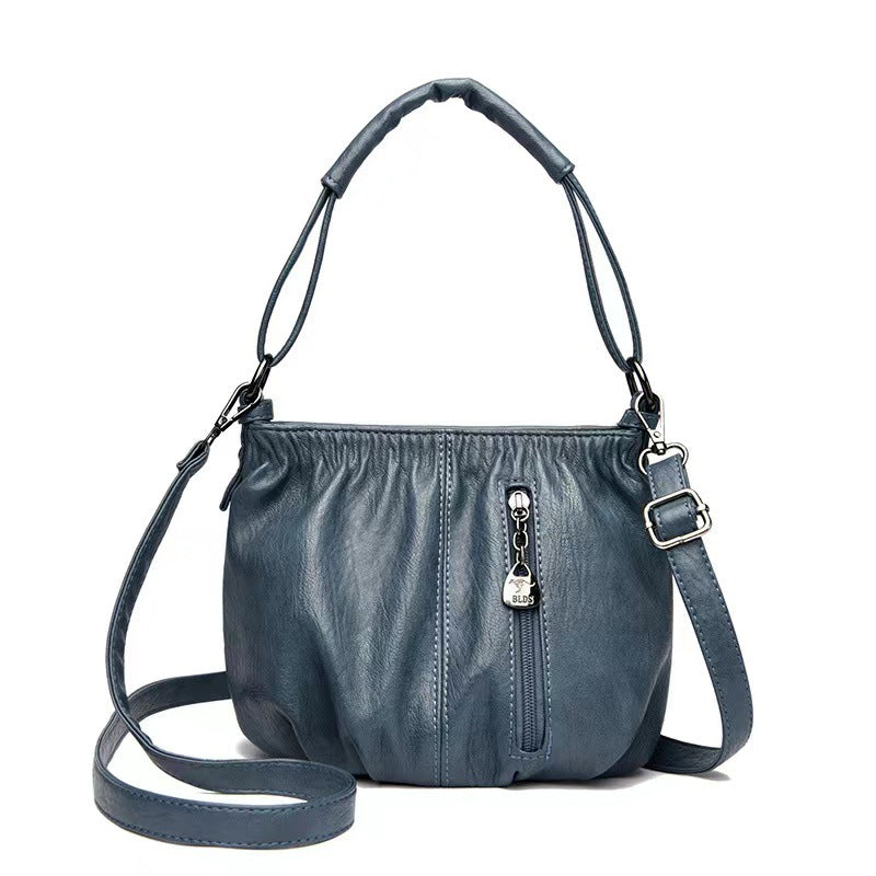 🔥Tu compañero diario: Bolso Bucket de piel suave con detalles plisados | Elegancia relajada para el dÃa a dÃa 🔥
