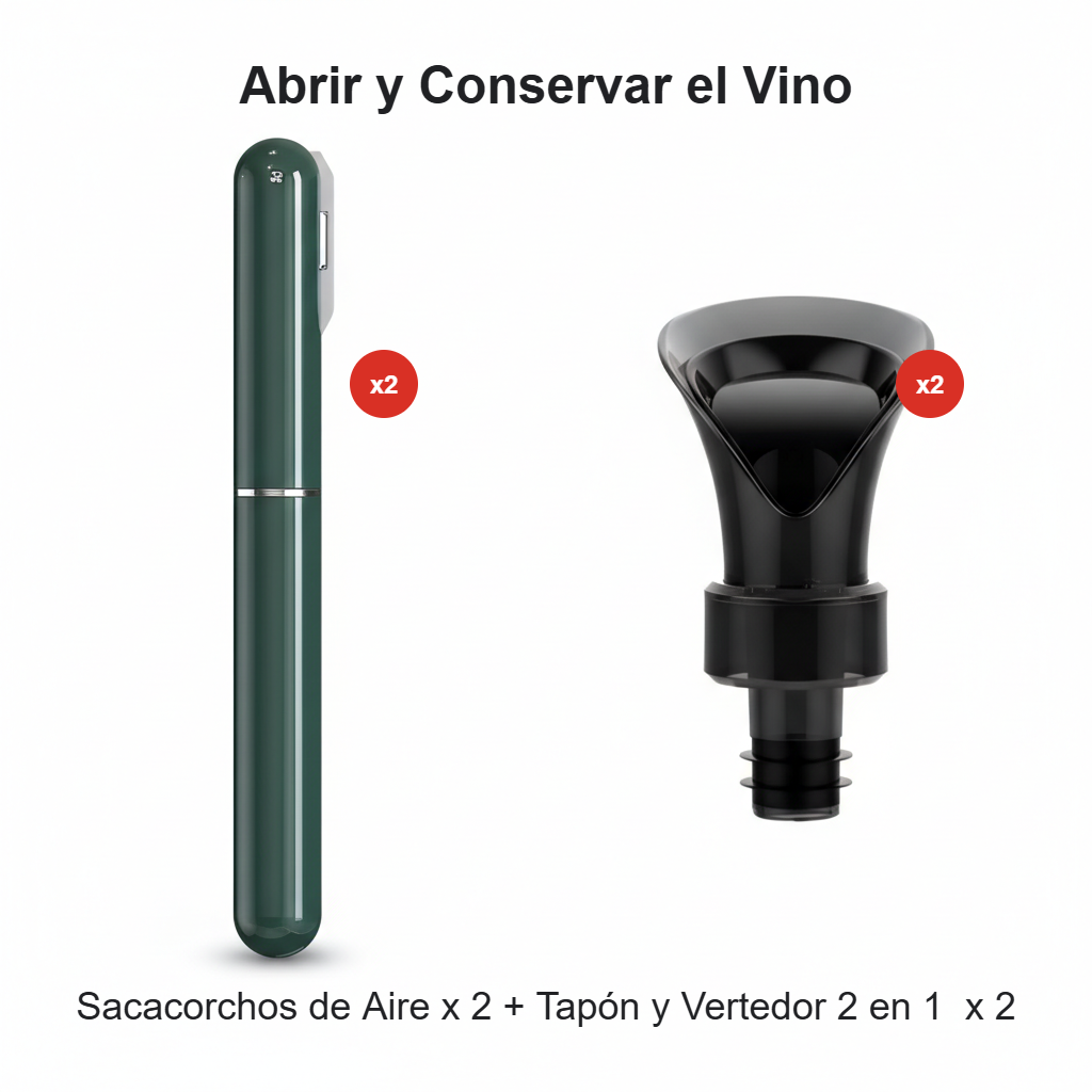 🔥COMPRA 1 Y LLÉVATE 1 GRATIS🔥Abridor de botellas con bomba de presión de aire
