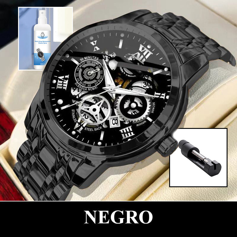 🎄Rebajas de Navidad 41 % DE DESCUENTO🔥Reloj mecánico automático esqueleto sumergible para hombre