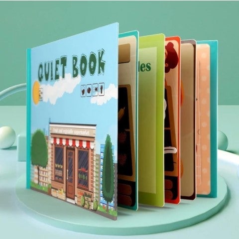 LIBRO OCUPADO MONTESSORI PARA NIÑOS PARA DESARROLLAR HABILIDADES DE APRENDIZAJE