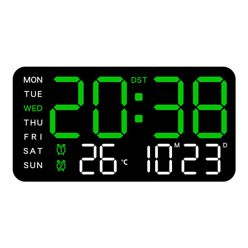 🕒Reloj de pared digital LED decorativo multifuncional, el reloj digital sin límites para el hogar moderno.