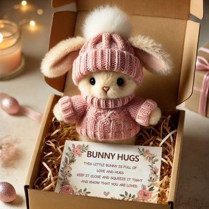 🐇- Mini conejito hecho a mano Abrazo lindo regalo de Pascua🎁