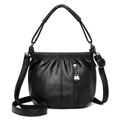 🔥Tu compañero diario: Bolso Bucket de piel suave con detalles plisados | Elegancia relajada para el día a día 🔥