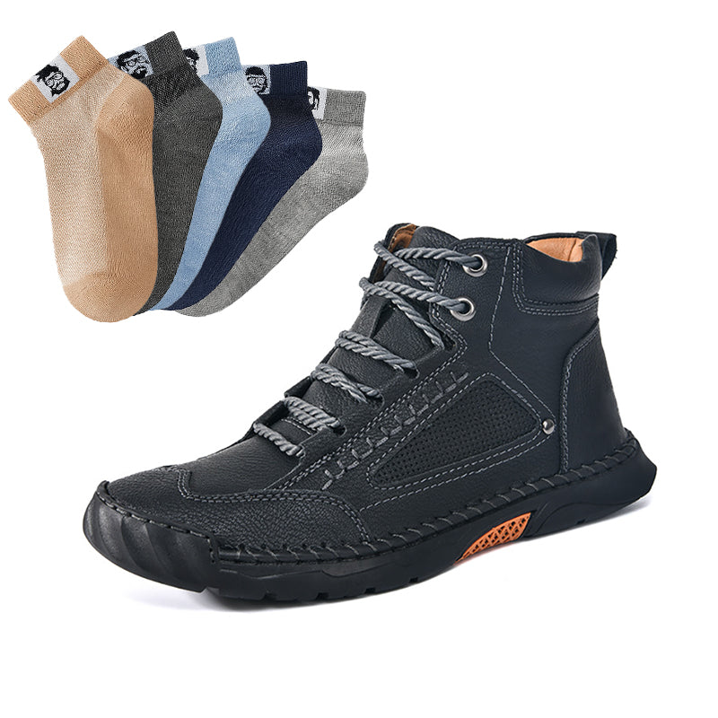 💥Elegantes botas para hombre con suela plana cosida a mano