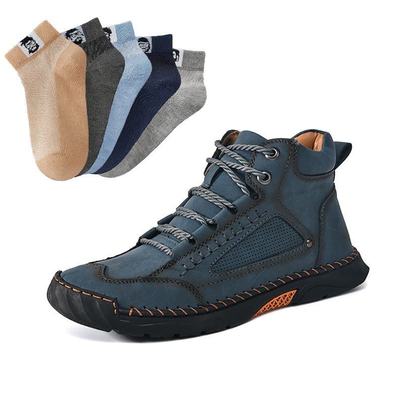 💥Elegantes botas para hombre con suela plana cosida a mano
