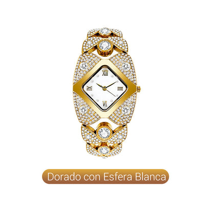 ⏳Oferta por Tiempo Limitado⌛ Reloj de Cuarzo para Mujer Estilo Retro con Estrases Brillantes