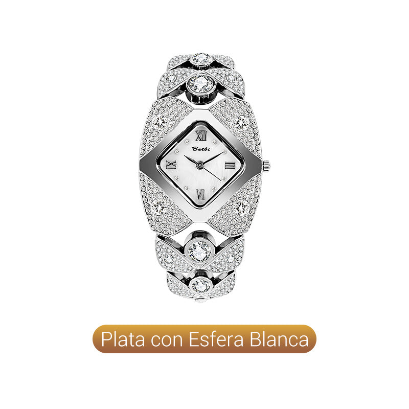 ⏳Oferta por Tiempo Limitado⌛ Reloj de Cuarzo para Mujer Estilo Retro con Estrases Brillantes