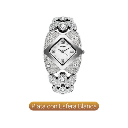 ⏳Oferta por Tiempo Limitado⌛ Reloj de Cuarzo para Mujer Estilo Retro con Estrases Brillantes