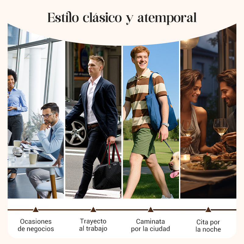 👞✨Zapatos de Cuero Clásicos para Hombre – Piel de Becerra Transpirable, Comodidad de Calce y Estilo Atemporal