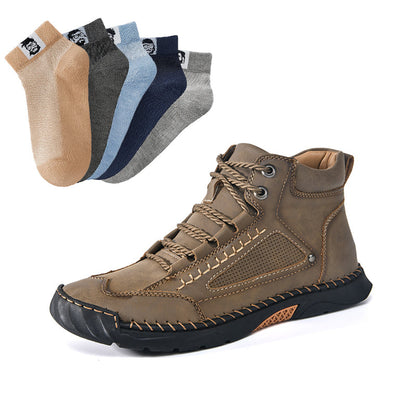 💥Elegantes botas para hombre con suela plana cosida a mano
