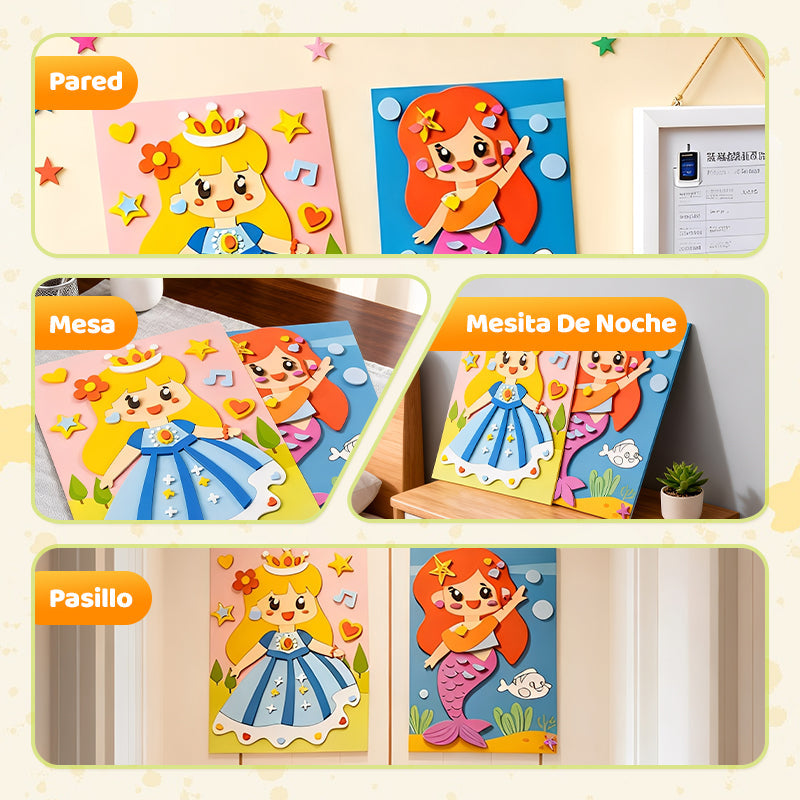 Pegatinas 3D de EVA para Manualidades Infantiles