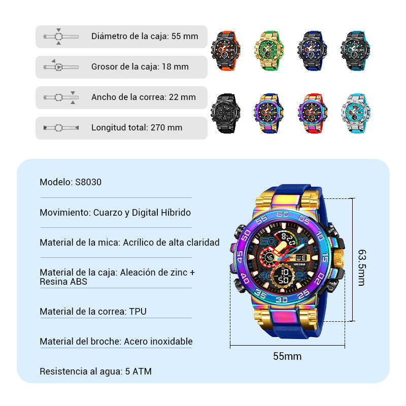 RELOJ LED INTELIGENTE: Impermeable, Pantalla Digital, 7 Modos Deportivos INCLUIDOS y Seguimiento del Sueño. ¡Tu Compañero Perfecto para el Día a Día y la Aventura! 🌟🔋