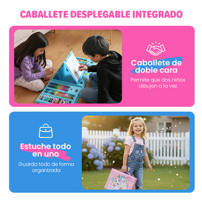 🔥Set de arte creativo de lujo 6 en 1 🧑‍🎨 (Regalo ideal para niños) ¡Todos los niños son artistas!