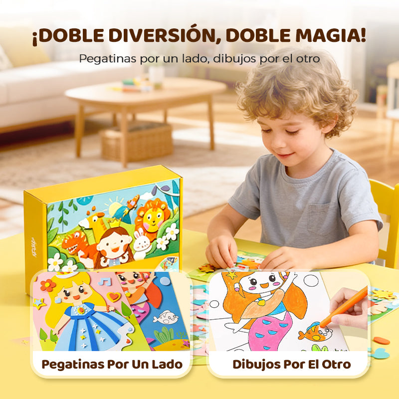 Pegatinas 3D de EVA para Manualidades Infantiles
