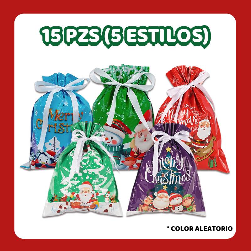 🎅🎁La mejor bolsa de regalo navideña del mundo con cordón