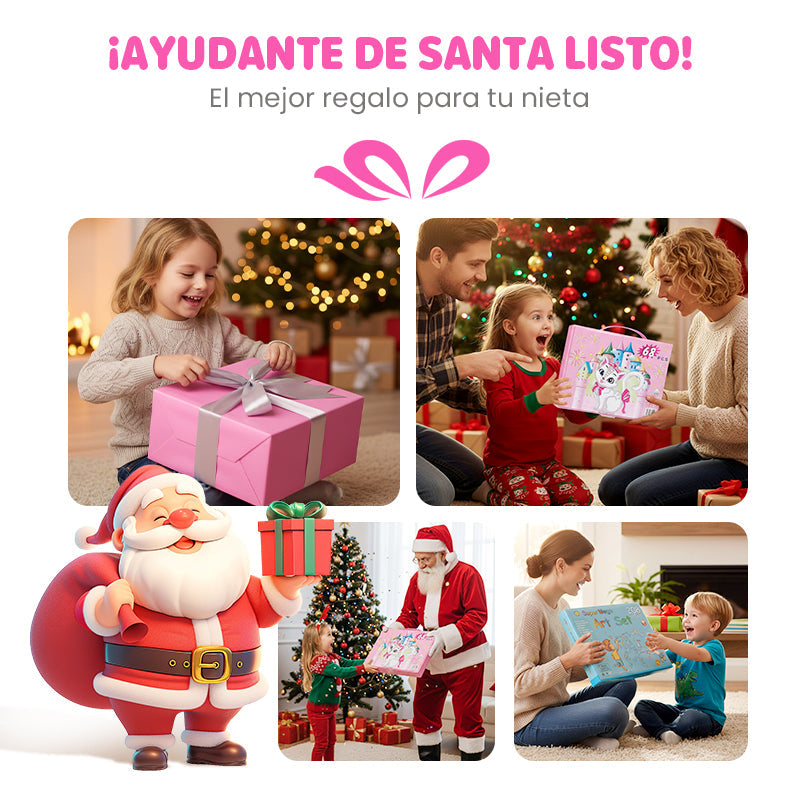 🔥Set de arte creativo de lujo 6 en 1 🧑‍🎨 (Regalo ideal para niños) ¡Todos los niños son artistas!