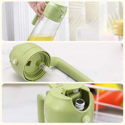 🔥💕Pulverizador y dispensador de aceite para vidrio 2 en 1