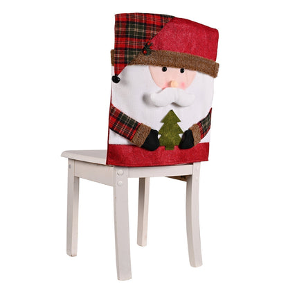 🎅Funda para silla con motivos navideños✨Haz de tu hogar el lugar más acogedor estas Navidades🎄