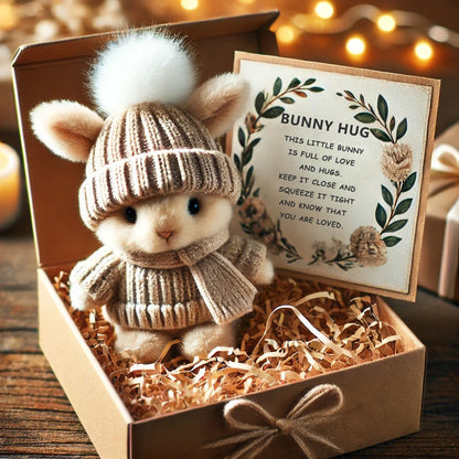 🐇- Mini conejito hecho a mano Abrazo lindo regalo de Pascua🎁