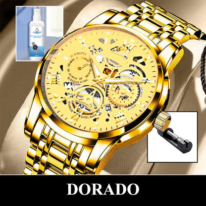 🎄Rebajas de Navidad 41 % DE DESCUENTO🔥Reloj mecánico automático esqueleto sumergible para hombre