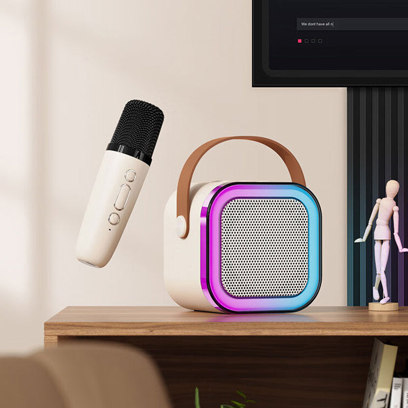 🎁Mini máquina de karaoke con micrófonos inalámbricos