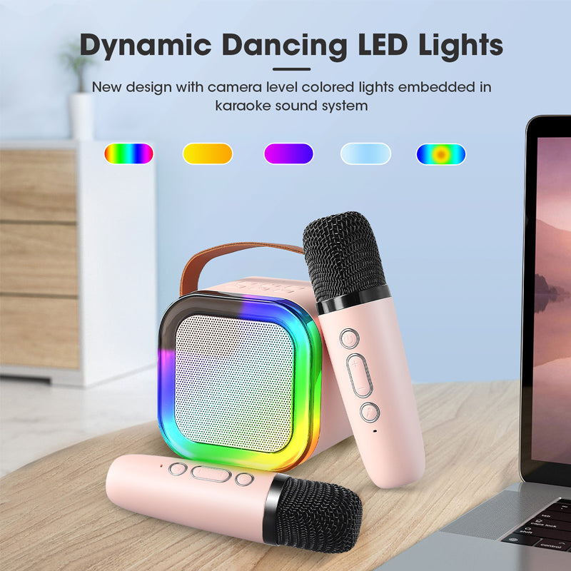 🎁Mini máquina de karaoke con micrófonos inalámbricos