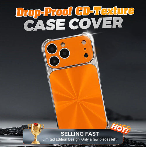 Funda con textura de CD a prueba de caídas en las cuatro esquinas para Phone