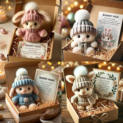 🐇- Mini conejito hecho a mano Abrazo lindo regalo de Pascua🎁