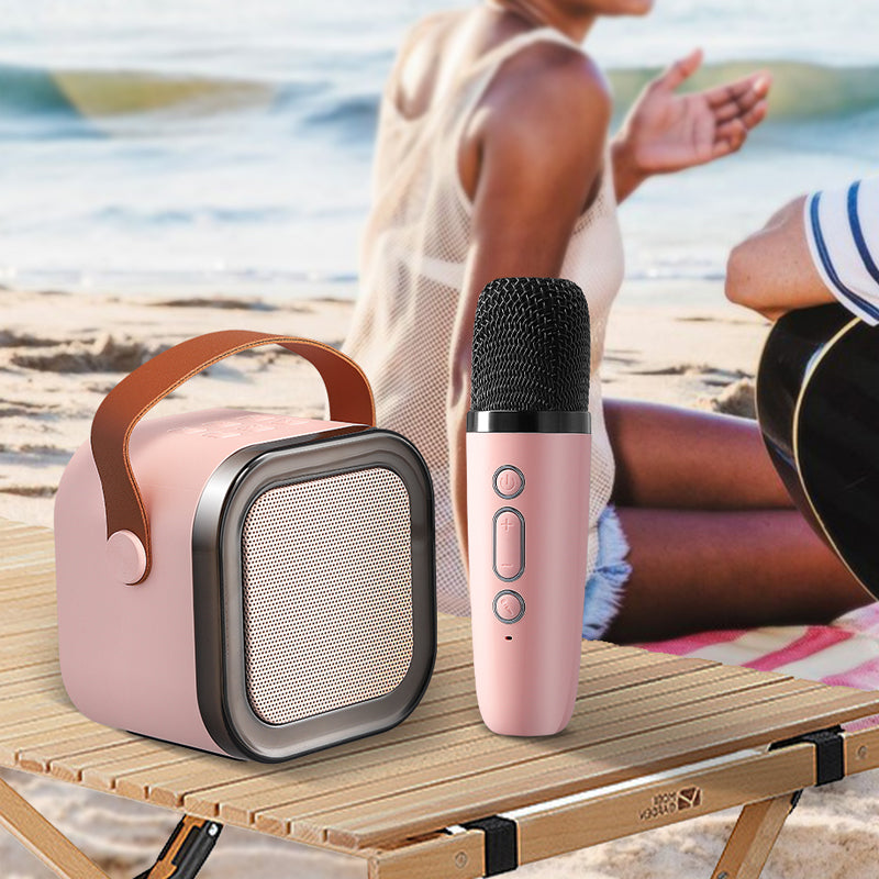 🎁Mini máquina de karaoke con micrófonos inalámbricos
