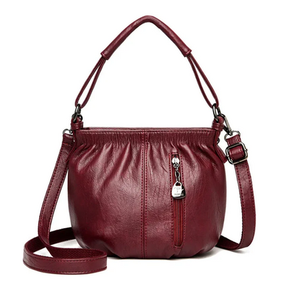 🔥Tu compañero diario: Bolso Bucket de piel suave con detalles plisados | Elegancia relajada para el día a día 🔥