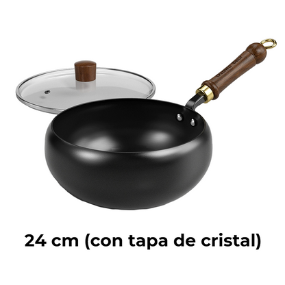 🔥Cacerola Artesana de Hierro Fundido sin Esmaltar