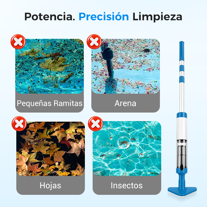 Aspiradora de Mano Inalámbrica 3 en 1 para Piscina