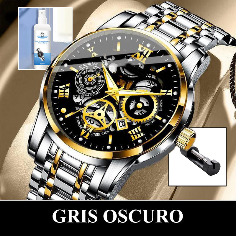 🎄Rebajas de Navidad 41 % DE DESCUENTO🔥Reloj mecánico automático esqueleto sumergible para hombre