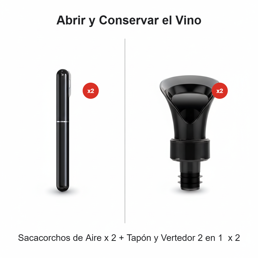 🔥COMPRA 1 Y LLÉVATE 1 GRATIS🔥Abridor de botellas con bomba de presión de aire