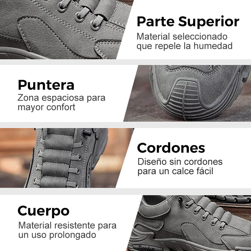 ☄️Ofertas de Primavera🎉Suela gruesa antideslizante para hombre Zapatos casuales para caminar