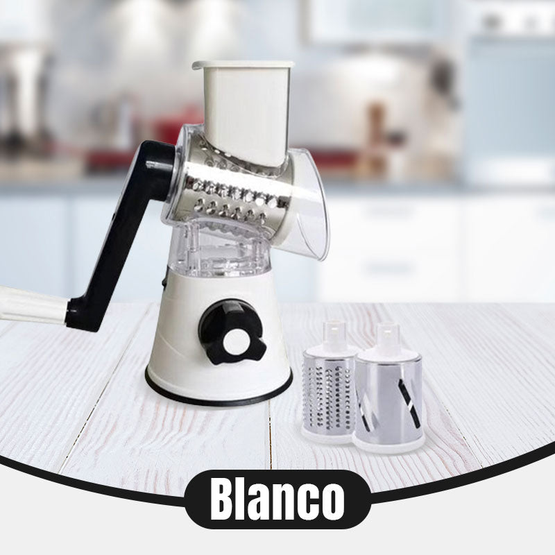🔥2026 Venta de cocina🔥Rallador manual multifuncional giratorio y picadora 🚀🥕