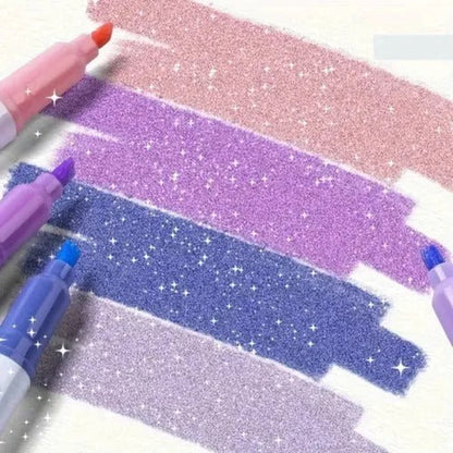 🎨Rotulador con purpurina de doble punta
