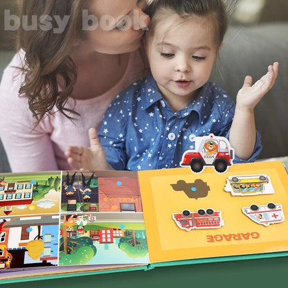 LIBRO OCUPADO MONTESSORI PARA NIÑOS PARA DESARROLLAR HABILIDADES DE APRENDIZAJE