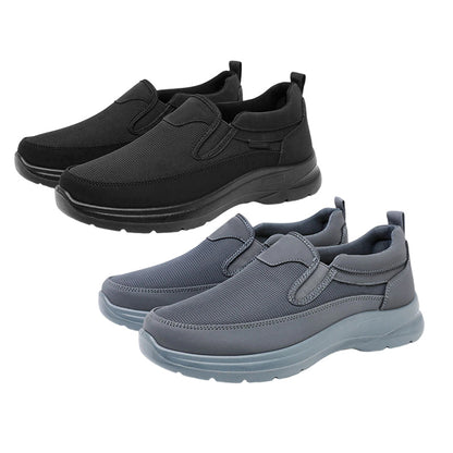 👟 Zapatillas Slip-On Ortopédicas Transpirables para Hombres - Soporte Arqueado con Plantillas de Espuma con Memoria para Comodidad Diaria 🏃‍♂️💨