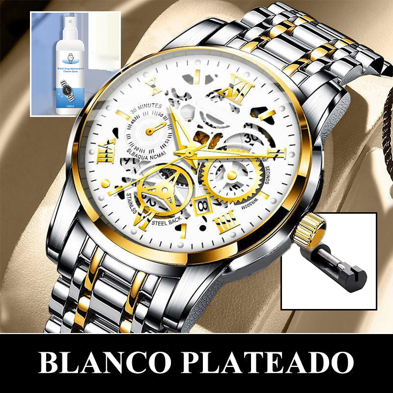 🎄Rebajas de Navidad 41 % DE DESCUENTO🔥Reloj mecánico automático esqueleto sumergible para hombre