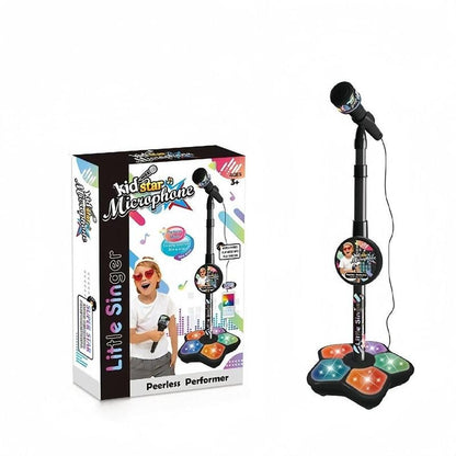 🎅 Ofertas especiales para Navidad🌲 Micrófono de juguete, máquina de karaoke de juguete con luces.
