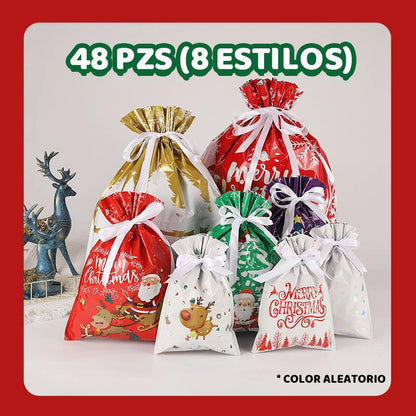 🎅🎁La mejor bolsa de regalo navideña del mundo con cordón