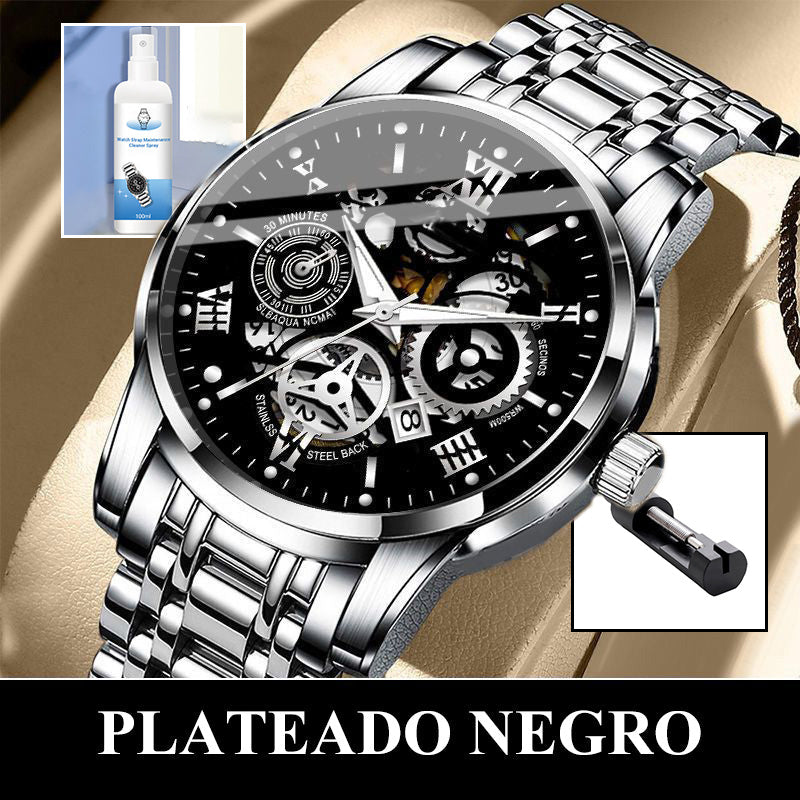 🎄Rebajas de Navidad 41 % DE DESCUENTO🔥Reloj mecánico automático esqueleto sumergible para hombre
