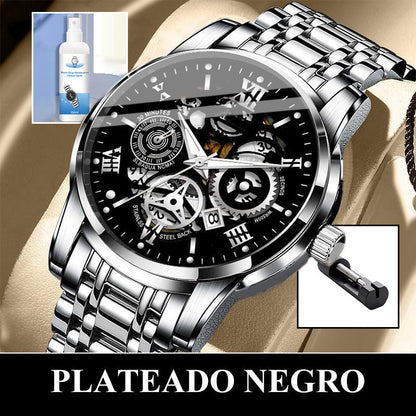 🎄Rebajas de Navidad 41 % DE DESCUENTO🔥Reloj mecánico automático esqueleto sumergible para hombre
