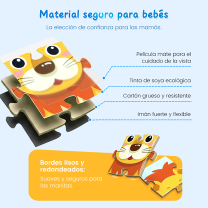 Libro magnético de construcción para niños