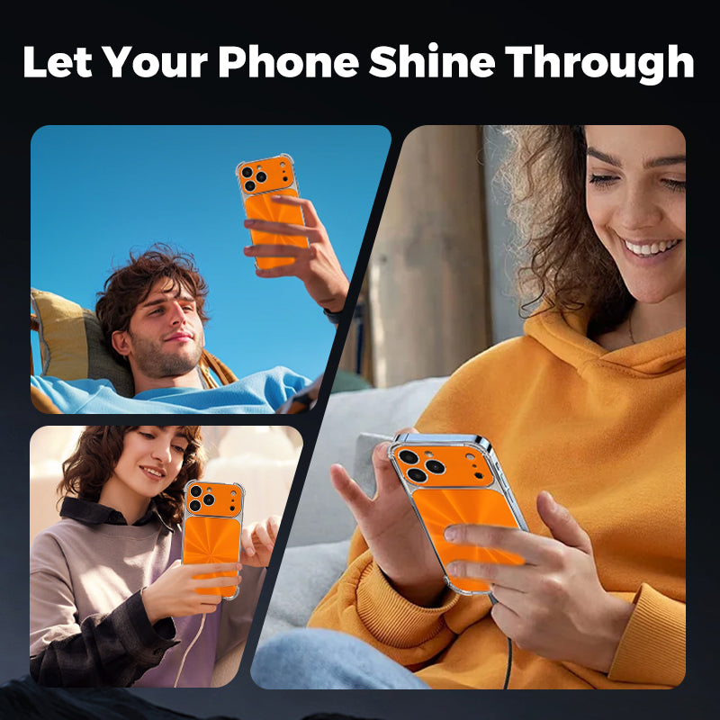 Funda con textura de CD a prueba de caídas en las cuatro esquinas para Phone