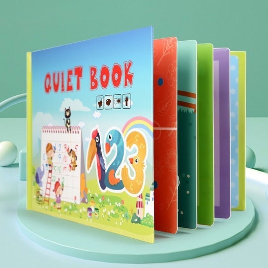 LIBRO OCUPADO MONTESSORI PARA NIÑOS PARA DESARROLLAR HABILIDADES DE APRENDIZAJE