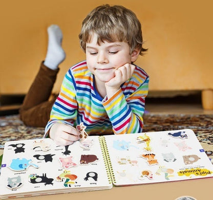 LIBRO OCUPADO MONTESSORI PARA NIÑOS PARA DESARROLLAR HABILIDADES DE APRENDIZAJE