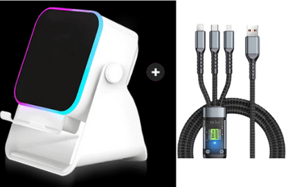 Altavoz Bluetooth Inalámbrico 5 en 1 con Carga Inductiva y Soporte Ajustable para Teléfono✈️COMPRA 2 Y ENVÍO GRATIS