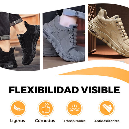 ☄️Ofertas de Primavera🎉Suela gruesa antideslizante para hombre Zapatos casuales para caminar